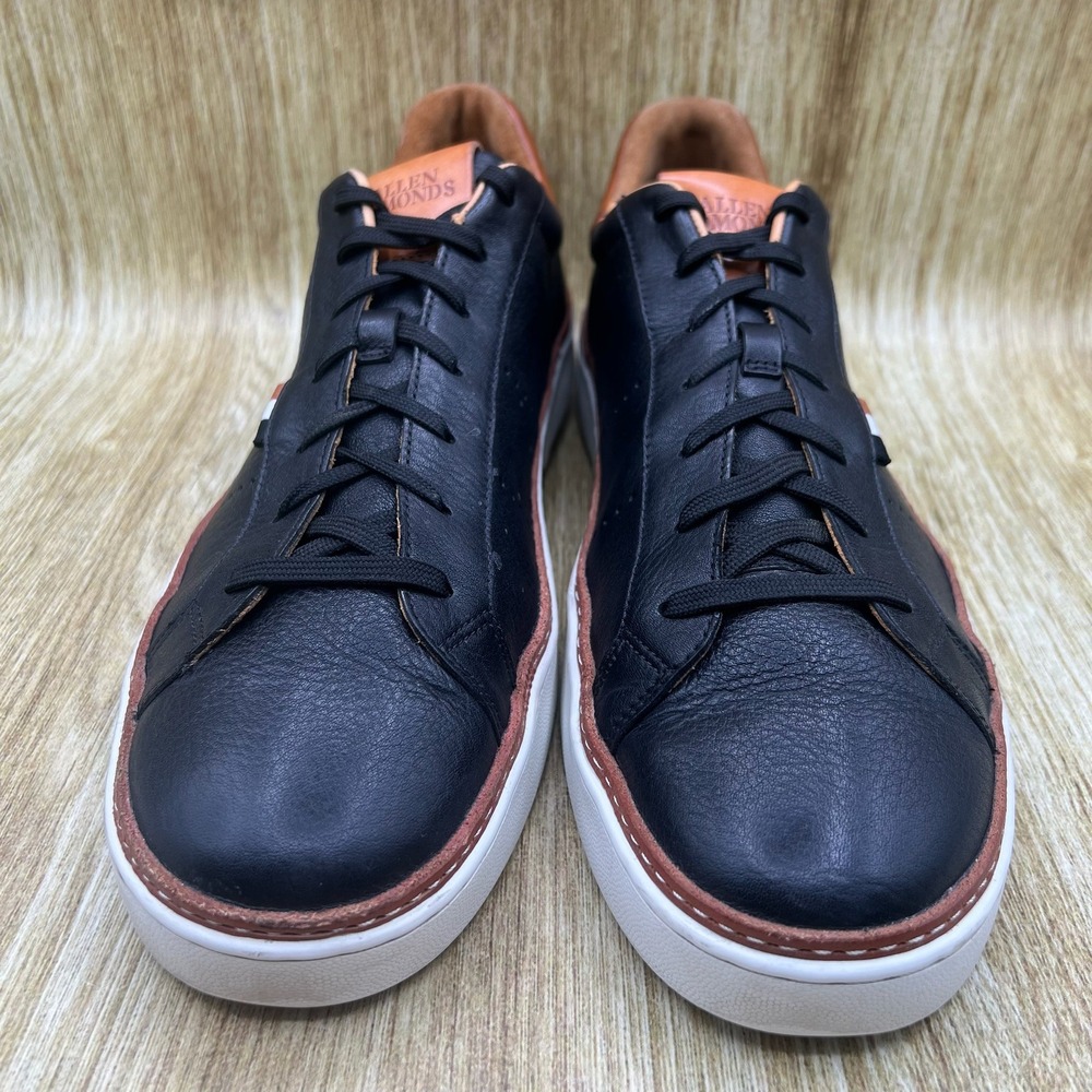 Allen Edmonds Alpha Sneakers‎ Men's Size 13 Black Leather Casual Shoes 4640 - Picture 2 of 10